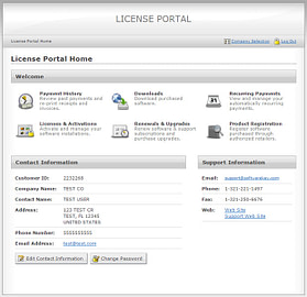 Customer License Portal