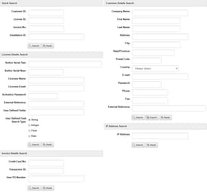 Easily search for customers by multiple fields