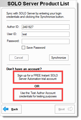 IPP3 Sync with Test Account