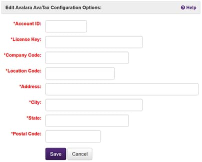 avatax configuration Avatax configuration