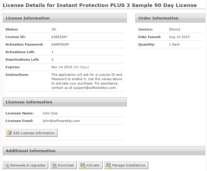 solo-customer-license-portal-license-details Customer License Portal License Details