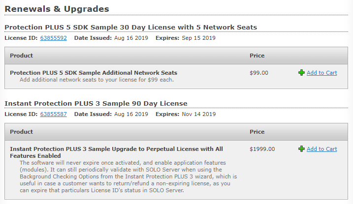 solo-customer-license-renewals Customer License Portal Renewals & Upgrades