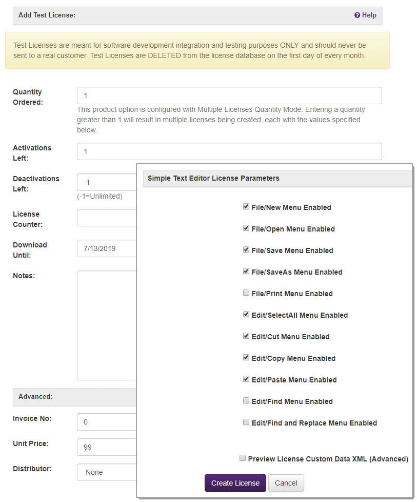 Updates to Add License